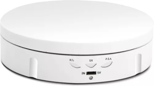 merkloos 360 Degree Electric Turntable for Product Display and Jewelry Display - Professional Photography Platform, Up to 100 kg, White/Black (6152532614690)