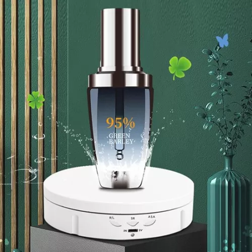 merkloos 360 Degree Electric Turntable for Product Display and Jewelry Display - Professional Photography Platform, Up to 100 kg, White/Black (6152532614690)