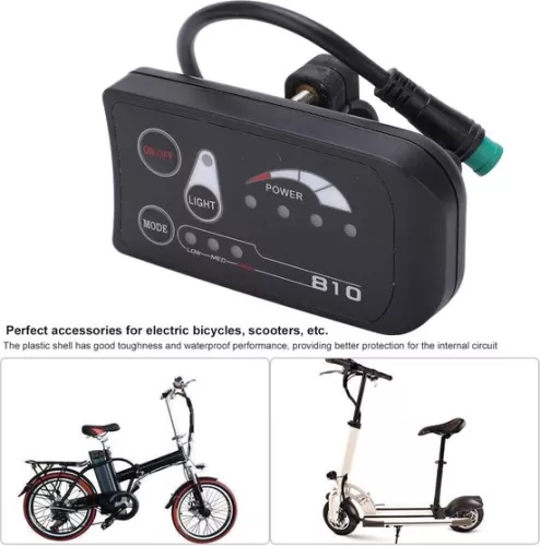 merkloos Controller Display E-bike 36V 48V Electric Bicycle - Intelligent Control Panel LED Display Meter - DIY Accessories for Electric Bicycle Scooter (9501736366374)