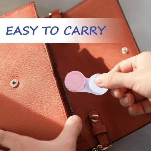 merkloos Contact lens case - Contact lens box - 25 pieces - Lens set - Contact lens cases - Lens holder - Contact lens - Handy for on the road - Handy for in your handbag (6154519260203)