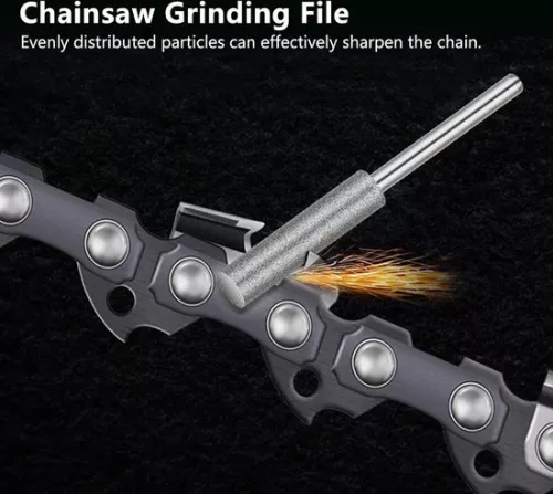 merkloos 20-Piece Chainsaw Sharpener Burr Chainsaw Sharpener - Saw Chain Sharpener - Multi Size File Chainsaw Engraving Sharpener - Silver . (8785309120568)