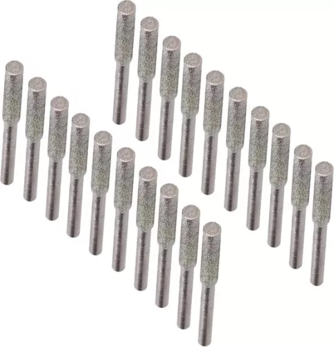 merkloos 20-Piece Chainsaw Sharpener Burr Chainsaw Sharpener - Saw Chain Sharpener - Multi Size File Chainsaw Engraving Sharpener - Silver . (8785309120568)