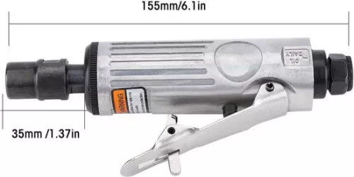 merkloos Angle Grinder Set - 16-Piece Pneumatic Sanding Tool for Polishing 1/4