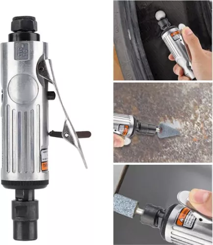 merkloos Angle Grinder Set - 16-Piece Pneumatic Sanding Tool for Polishing 1/4