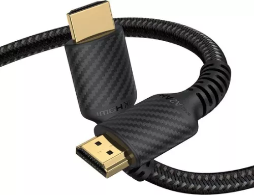 merkloos 10K 8K HDMI 2.1 cable - 3M length - 48Gbps - Ultra High Speed - Officially certified - 8K @60Hz - 4K @120Hz - 144Hz - HDCP 2.2 & 2.3 - 4:4 - eARC - HDR10 - HDMI cable - nylon braided - with test report. (8785309353805)