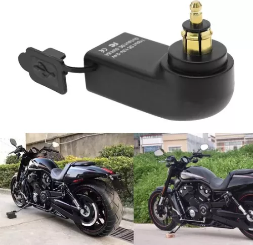 merkloos Dual USB Charger Replacement Compatible with BMW F800GS - F650GS - F700GS - R1200GS - R1200RT - 12V-24V - Waterproof . (8785300434183)