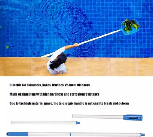 merkloos 16 Meter Aluminum Telescopic Pool Pole - No Deformation - For Skimmer Nets and Vacuum Heads . (8785311290808)