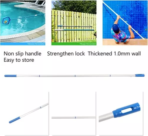 merkloos 16 Meter Aluminum Telescopic Pool Pole - No Deformation - For Skimmer Nets and Vacuum Heads . (8785311290808)