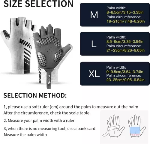 unbranded Breathable cycling gloves - XL - suitable for palm circumference 23-25cm - suitable for palm width 9-9.5cm - sports gloves - mountain bike gloves - non-slip and wear-resistant, shock absorbing, sports protection, comfortable and breathable (8410900070126)