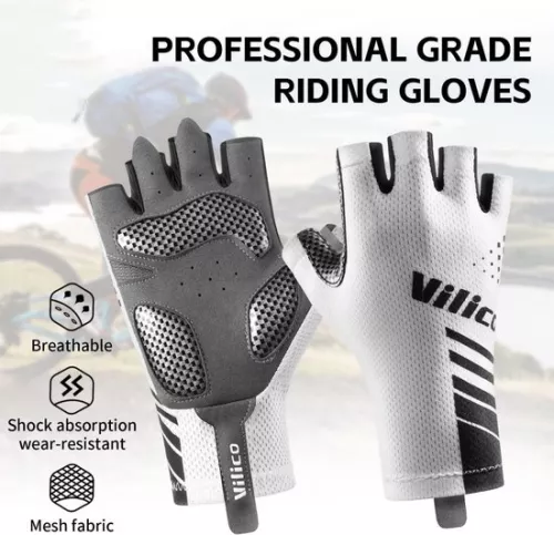 unbranded Breathable cycling gloves - XL - suitable for palm circumference 23-25cm - suitable for palm width 9-9.5cm - sports gloves - mountain bike gloves - non-slip and wear-resistant, shock absorbing, sports protection, comfortable and breathable (8410900070126)