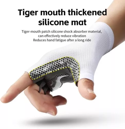 unbranded Breathable cycling gloves - XL - suitable for palm circumference 23-25cm - suitable for palm width 9-9.5cm - sports gloves - mountain bike gloves - non-slip and wear-resistant, shock absorbing, sports protection, comfortable and breathable (8410900070126)