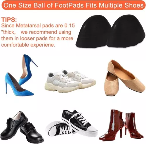 merkloos 3 Pairs of Toe Fillers - Inserts for Oversized Shoes - Adjustable Shoe Pads (8785322927007)