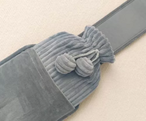 merkloos Pouch hot water bottle - 1 liter - Hot water bottle - Hot water bottle pouch - 3 in 1 - Up to 6 hours of warmth - Wonderfully soft - Menstrual heat band - Pain relief for neck, back, shoulders and legs (9193396601461)