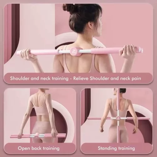 merkloos Yoga Sticks Stretching Tool - Retractable Posture Corrector Humpback Correction Stick posture corrector back brace belt (8785297325969)