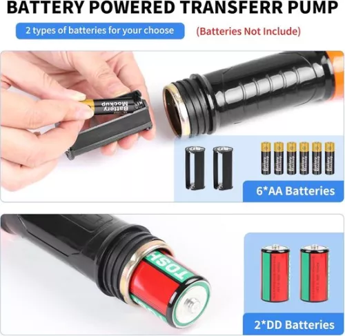 unbranded Allecto Plus - Battery-powered electric fuel pump for fluid transfer - 24 liters/min - portable - oil pump for gasoline - electric siphon pump (8785330298076)