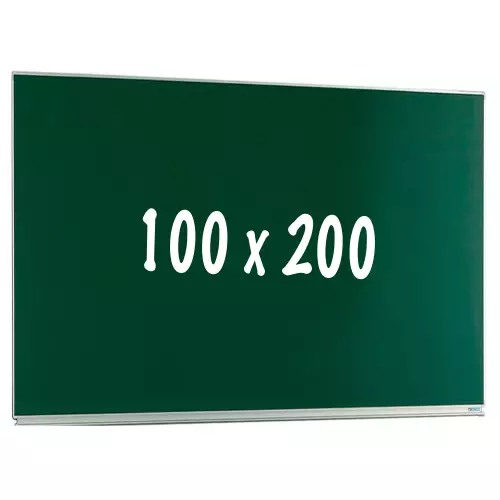 WhiteboardMatch Chalkboard PRO - Magnetic - Single face board - Schoolboard - Easy assembly - Enamel steel - Green - 100x200cm (50428)