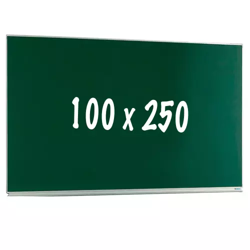 WhiteboardMatch Chalkboard PRO - Magnetic - Single face board - Schoolboard - Easy assembly - Enamel steel - Green - 100x250cm (50430)