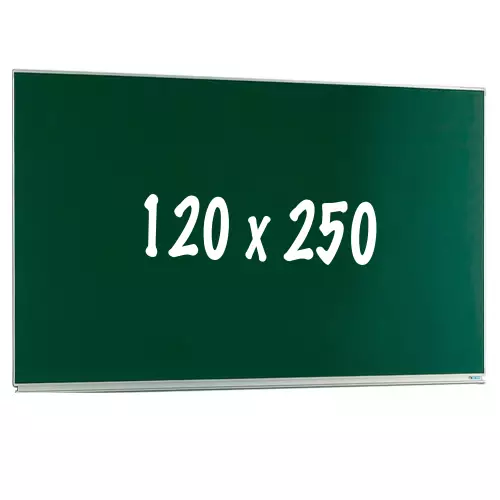 WhiteboardMatch Chalkboard PRO - Magnetic - Single face board - Schoolboard - Easy assembly - Enamel steel - Green - 120x250cm (50431)