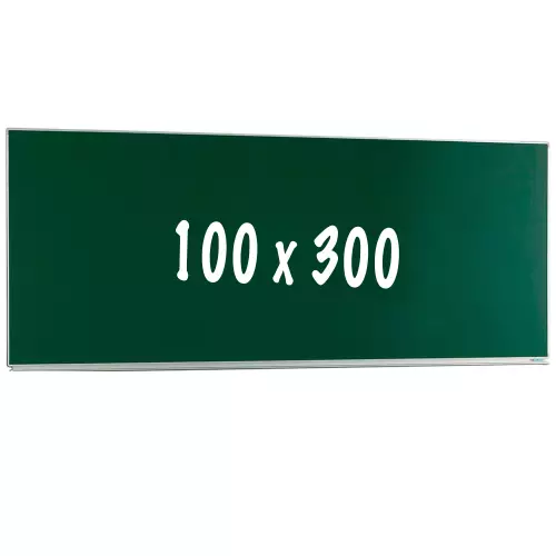 WhiteboardMatch Chalkboard PRO - Magnetic - Single face board - Schoolboard - Easy assembly - Enamel steel - Green - 100x300cm (50432)