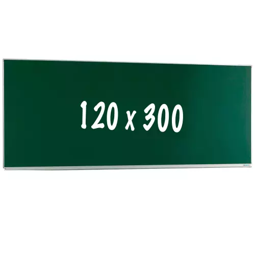 WhiteboardMatch Chalkboard PRO - Magnetic - Single face board - Schoolboard - Easy assembly - Enamel steel - Green - 120x300cm (50433)