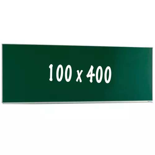 WhiteboardMatch Chalkboard PRO - Magnetic - Single face board - Schoolboard - Easy assembly - Enamel steel - Green - 100x400cm (50434)