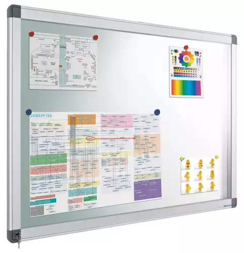 WhiteboardMatch Indoor/outdoor display Recto, gas spring, 21xA4 104x162cm (50445)