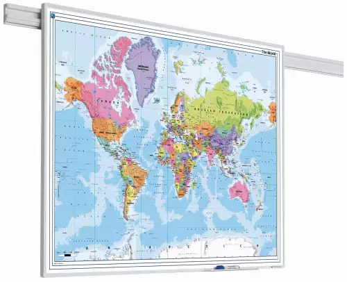 WhiteboardMatch PartnerLine Rail map World (50478)