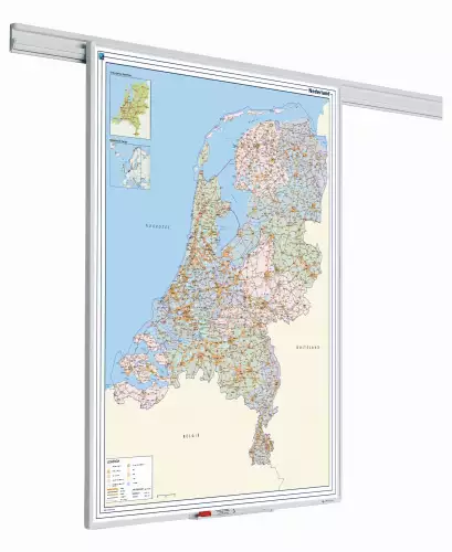 WhiteboardMatch PartnerLine Rail map Netherlands (50480)