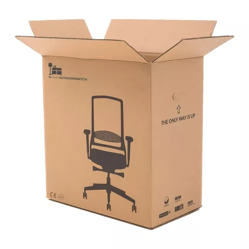 In And OutdoorMatch In And OutdoorMatch Office Chair Rona - Faux Leather - Brown - High Quality Upholstery - Comfortably Padded - Metal Frame - Luxury Look (57907)