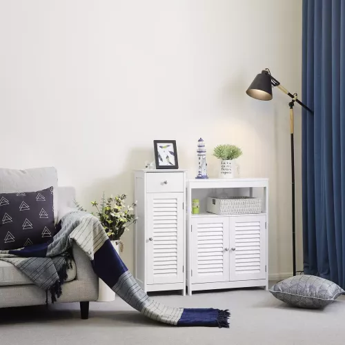In And OutdoorMatch In And OutdoorMatch Bathroom furniture Laisha - Bathroom cabinet high - Freestanding - Standing column cabinet - With doors - 32x30x87cm (63565)