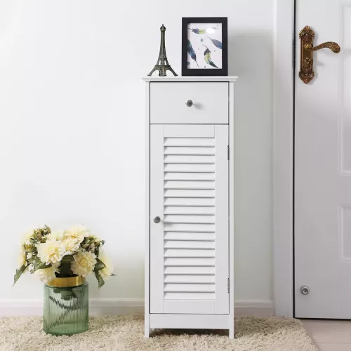 In And OutdoorMatch In And OutdoorMatch Bathroom furniture Laisha - Bathroom cabinet high - Freestanding - Standing column cabinet - With doors - 32x30x87cm (63565)