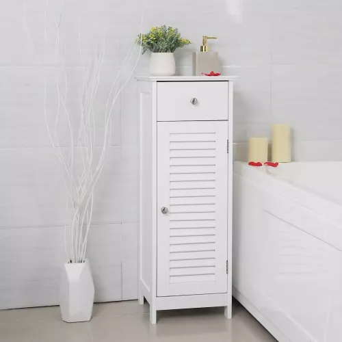 In And OutdoorMatch In And OutdoorMatch Bathroom furniture Laisha - Bathroom cabinet high - Freestanding - Standing column cabinet - With doors - 32x30x87cm (63565)