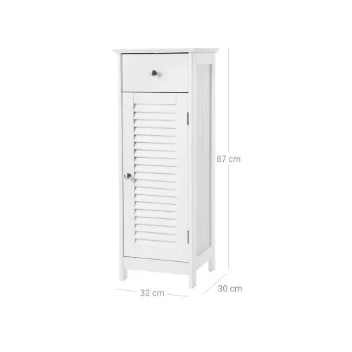 In And OutdoorMatch In And OutdoorMatch Bathroom furniture Laisha - Bathroom cabinet high - Freestanding - Standing column cabinet - With doors - 32x30x87cm (63565)