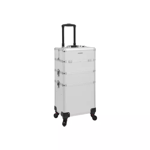 In And OutdoorMatch In And OutdoorMatch Beauty case Mylene - Professional make-up case - Travel luggage size - 3 in 1 Trolley for hairdressers - Rotating wheels (63572)