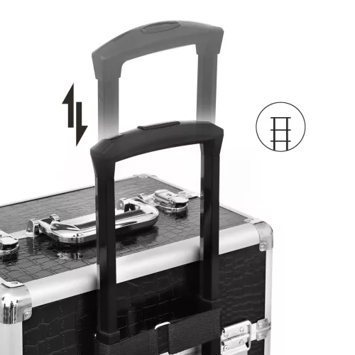 In And OutdoorMatch In And OutdoorMatch Beauty Case Monique - Trolley - Cosmetic Case - Aluminum Make-up Case - Beauty Case - Black (63574)