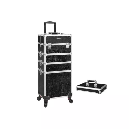 In And OutdoorMatch In And OutdoorMatch Beauty Case Monique - Trolley - Cosmetic Case - Aluminum Make-up Case - Beauty Case - Black (63574)