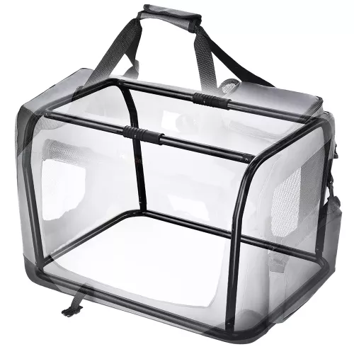 In And OutdoorMatch In And OutdoorMatch Dog crate XXL Rosalyn - Bench for dogs - Foldable - Black - 40x60x40cm (63603)