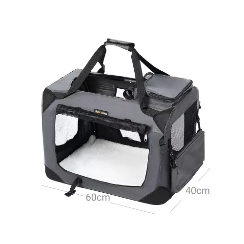 In And OutdoorMatch In And OutdoorMatch Dog crate XXL Rosalyn - Bench for dogs - Foldable - Black - 40x60x40cm (63603)