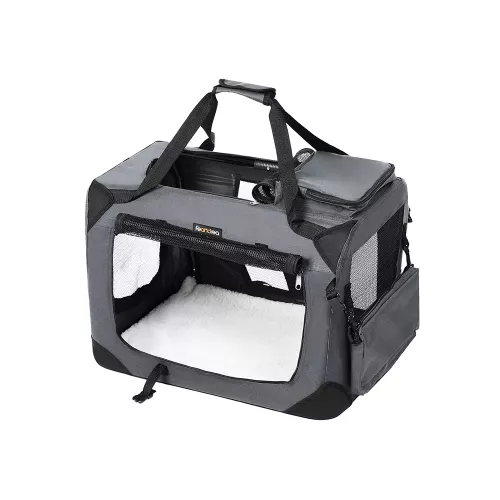 In And OutdoorMatch In And OutdoorMatch Dog crate XXL Rosalyn - Bench for dogs - Foldable - Black - 40x60x40cm (63603)