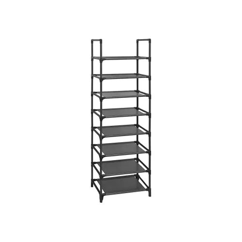 In And OutdoorMatch In And OutdoorMatch Shoe Rack Standing Clemens - Shelving Unit - Multi-Functional - Shoe Storage - Metal Frame - 16-20 Pairs of Shoes - 46x2Kennax145 cm - Black  (64161)