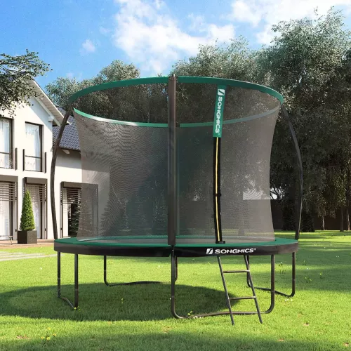 In And OutdoorMatch In And OutdoorMatch Trampoline Albina - With safety net & ladder - 305 cm green - Round - Up to 150 kg load uitzoeken (64401)
