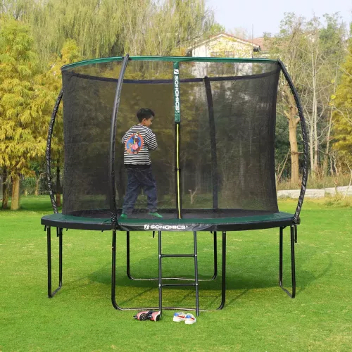 In And OutdoorMatch In And OutdoorMatch Trampoline Albina - With safety net & ladder - 305 cm green - Round - Up to 150 kg load uitzoeken (64401)