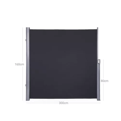 In And OutdoorMatch In And OutdoorMatch Luxury Visibility Net Laurel - Extendable - Visibility Cloth - Privacy Cloth - Windbreak Mesh - Net Fence - Gray - 160 x 300 cm (64418)