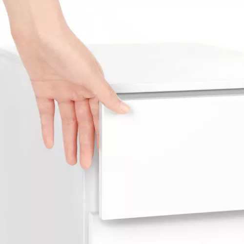 In And OutdoorMatch In And OutdoorMatch Luxury filing cabinet with lock Lois - Desk cabinet - File cabinet metal - Drawer unit desk - White - 30x45x60cm (64455)
