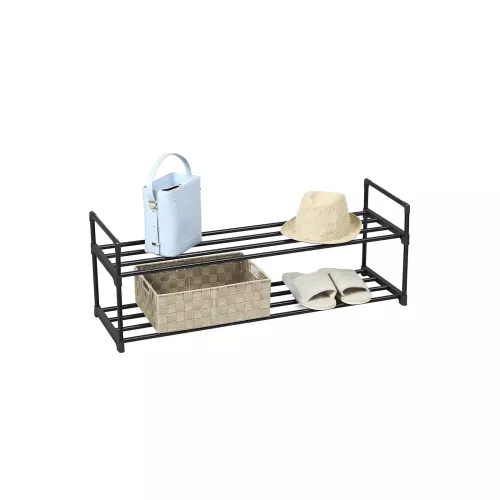 In And OutdoorMatch In And OutdoorMatch Shoe rack metal Carmen - 10 pairs of shoes - Shoe cabinet - 92 x 30 x 33 cm (64477)