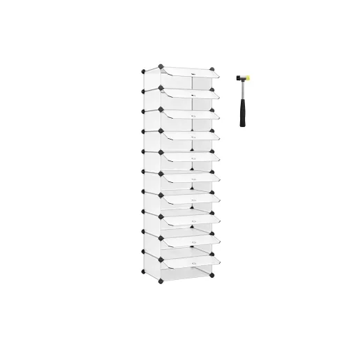 In And OutdoorMatch In And OutdoorMatch Shoe rack Winfield - White - 20 pairs of shoes - Shoe cabinet - Height 173cm (64557)