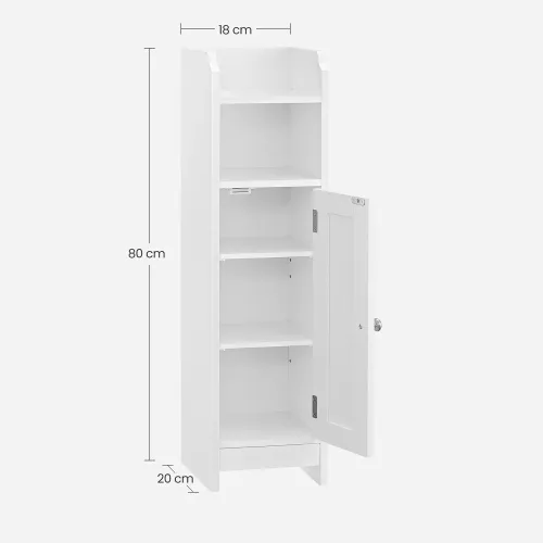 In And OutdoorMatch In And OutdoorMatch Bathroom furniture Judson - Bathroom cabinet high - Standing column cabinet - 18x20x80 cm (64816)