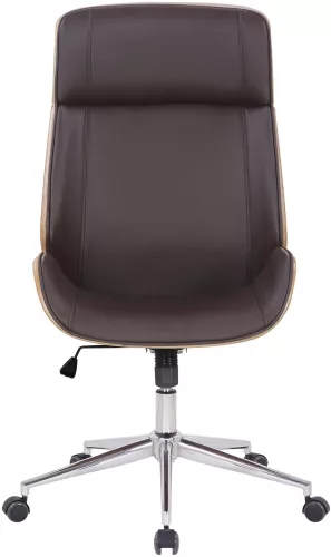 In And OutdoorMatch In And OutdoorMatch Premium office chair Deondre - Brown imitation leather - Height adjustable 44 - 52 cm- Ergonomic - Luxe  (64997)