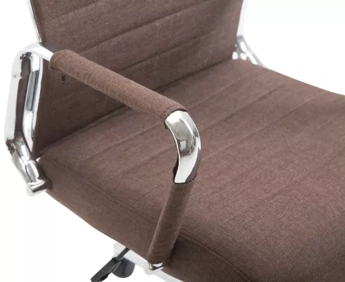 In And OutdoorMatch In And OutdoorMatch Luxe Office chair Gianluca Eldon - Fabric - Brown - On wheels - Ergonomic office chair - For adults - Height adjustable (65152)