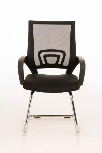 In And OutdoorMatch In And OutdoorMatch Conference chair Hugh - With armrest - Visitor chair - Canteen chair - Waiting room chair - Dining room chair - Black (66916)